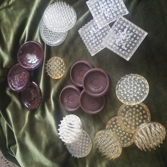 Lot of 20 vintage furniture floor protectors - Picture 1 of 8